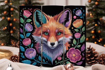 Magical Fox 20oz Tumbler Wrap Sublimation DesignSVG 