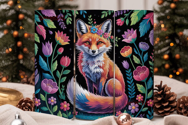 Magical Fox 20oz Tumbler Wrap Sublimation DesignSVG 