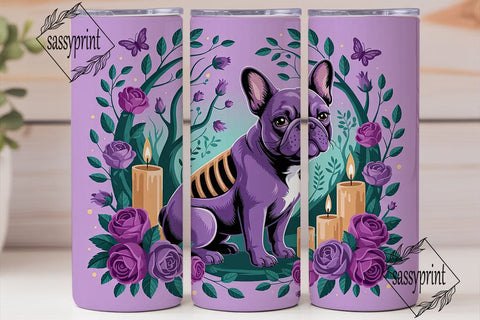 Magical French Bulldog 20oz Tumbler Wrap Sublimation sassyprint 