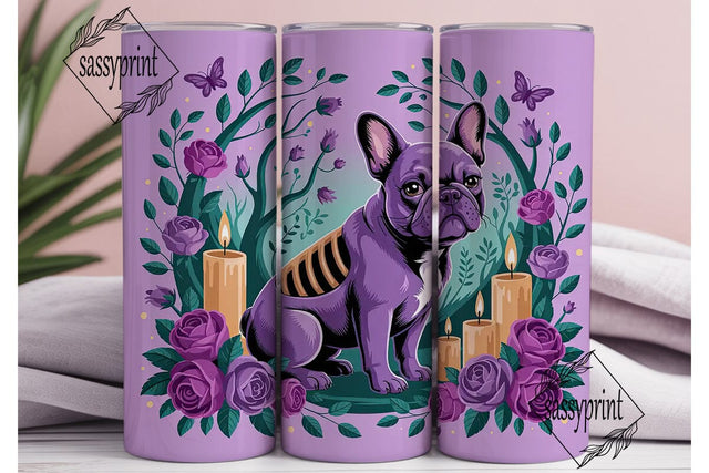 Magical French Bulldog 20oz Tumbler Wrap Sublimation sassyprint 