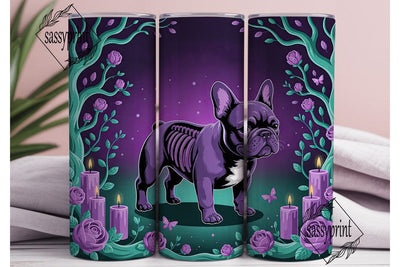 Magical French Bulldog 20oz Tumbler Wrap Sublimation sassyprint 