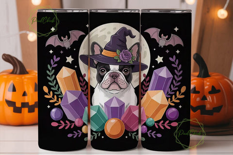 Magical Frenchie Halloween 20oz Tumbler Sublimation PixelChick 