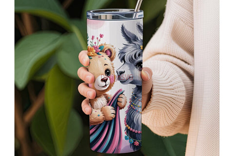 Magical Friends 20oz Tumbler Wrap Sublimation DesignSVG 