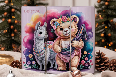 Magical Friends 20oz Tumbler Wrap Sublimation DesignSVG 