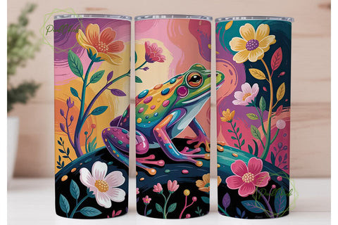 Magical Frog 20oz Tumbler Wrap Sublimation PixelChick 