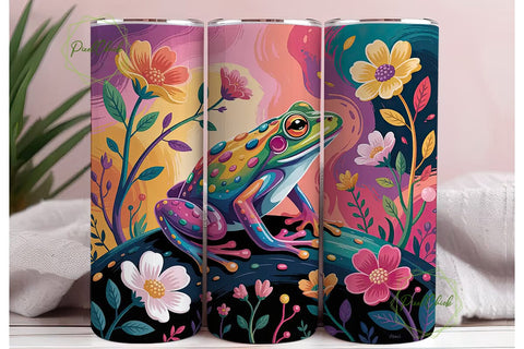 Magical Frog 20oz Tumbler Wrap Sublimation PixelChick 