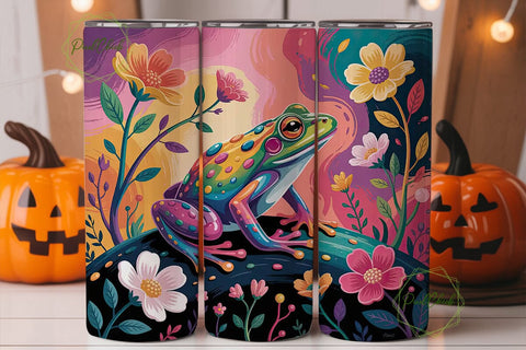 Magical Frog 20oz Tumbler Wrap Sublimation PixelChick 