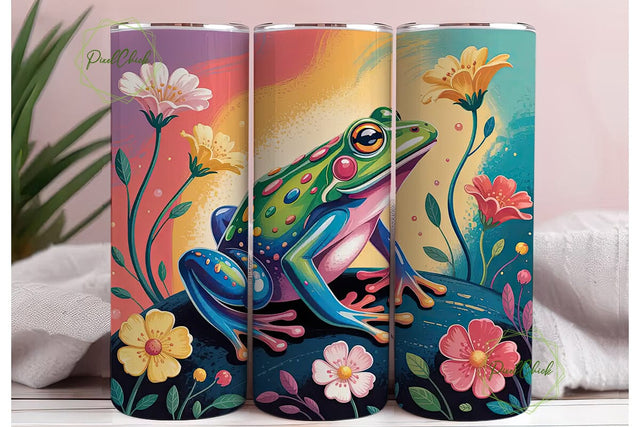 Magical Frog 20oz Tumbler Wrap Sublimation PixelChick 