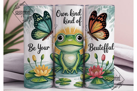 Magical Frog & Butterfly 20oz Tumbler Sublimation sassyprint 