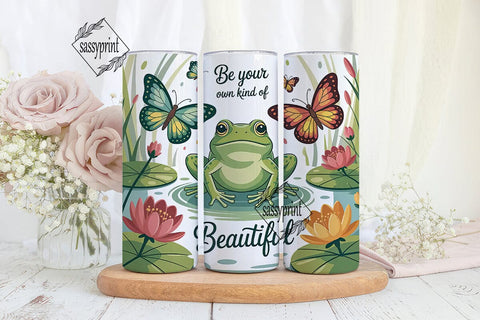 Magical Frog & Butterfly 20oz Tumbler Sublimation sassyprint 