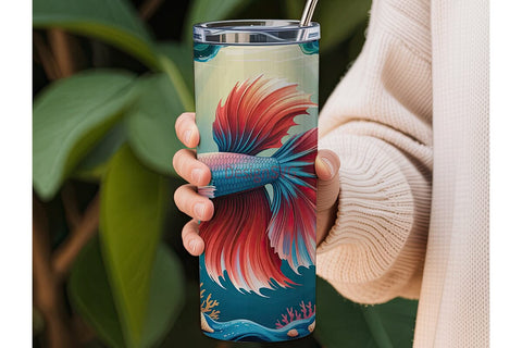 Magical Frog & Mushroom 20oz Tumbler Sublimation DesignSVG 