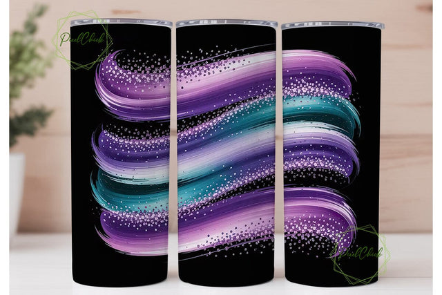 Magical Glitter 20oz Tumbler Wrap Sublimation PixelChick 