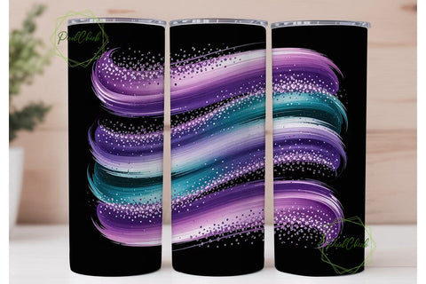 Magical Glitter 20oz Tumbler Wrap Sublimation PixelChick 
