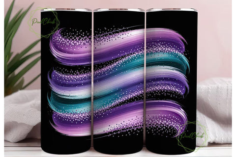 Magical Glitter 20oz Tumbler Wrap Sublimation PixelChick 