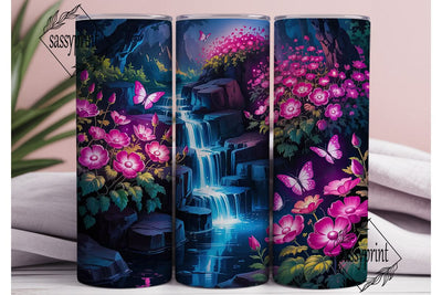 Magical Glowing Waterfall 20oz Tumbler Sublimation sassyprint 