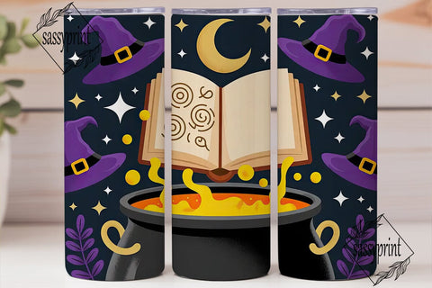 Magical Halloween 20oz Tumbler Wrap Sublimation sassyprint 