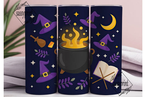 Magical Halloween 20oz Tumbler Wrap Sublimation sassyprint 