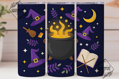Magical Halloween 20oz Tumbler Wrap Sublimation sassyprint 