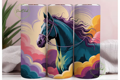Magical Horse 20oz Tumbler Wrap Sublimation PixelChick 