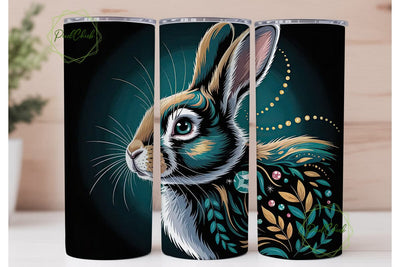 Magical Jewel Rabbit 20oz Tumbler Wrap Sublimation PixelChick 
