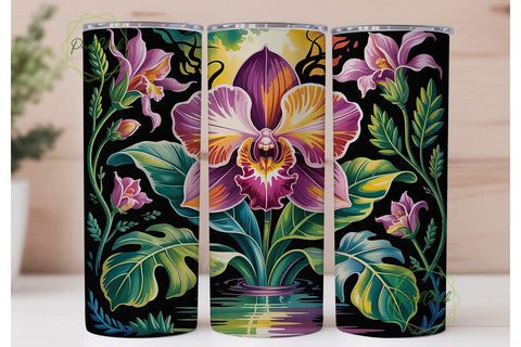 Magical Jungle 20oz Tumbler Wrap Sublimation PixelChick 