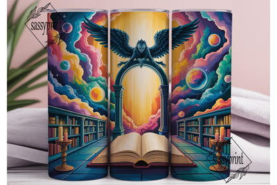 Magical Library Doorway 20oz Tumbler Sublimation sassyprint 