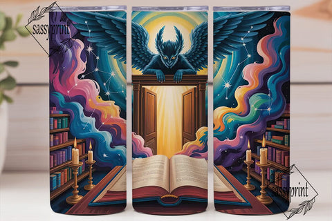 Magical Library Doorway 20oz Tumbler Sublimation sassyprint 
