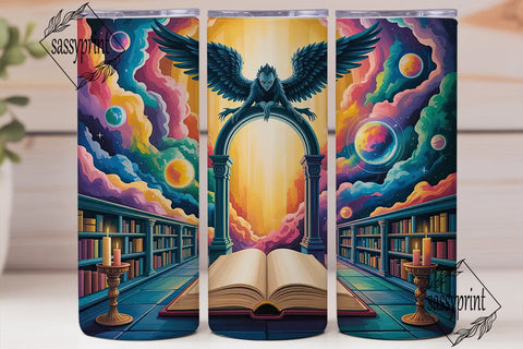 Magical Library Doorway 20oz Tumbler Sublimation sassyprint 