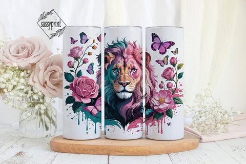 Magical Lion Tumbler Wrap Sublimation sassyprint 
