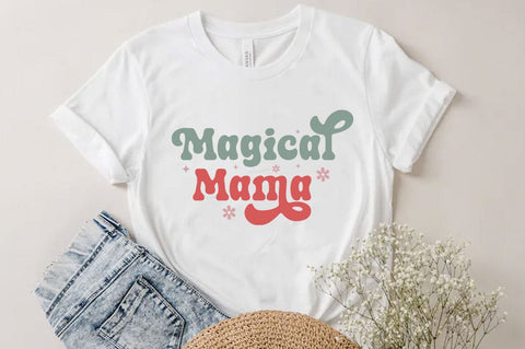 Magical mama, Christmas Quotes Retro Design, Christmas SVG Design, Christmas Shirt, Christmas Sublimation SVG FiveStarCrafting 