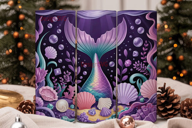 Magical Mermaid 20oz Tumbler Wrap Sublimation DesignSVG 