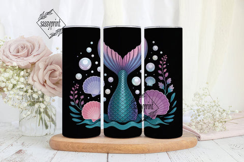 Magical Mermaid 20oz Tumbler Wrap Sublimation sassyprint 