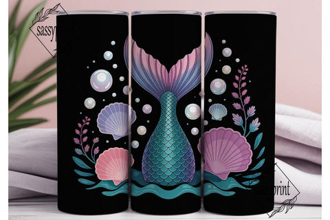 Magical Mermaid 20oz Tumbler Wrap Sublimation sassyprint 