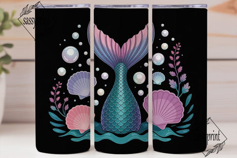 Magical Mermaid 20oz Tumbler Wrap Sublimation sassyprint 