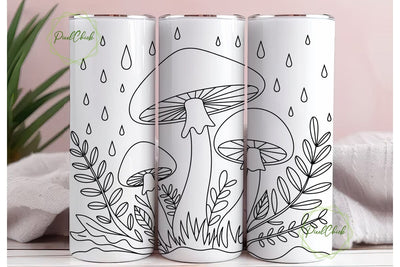 Magical Mushroom Forest 20oz Tumbler Sublimation PixelChick 