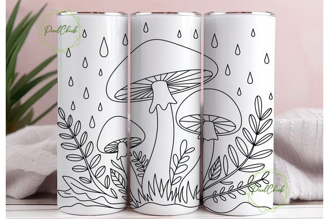 Magical Mushroom Forest 20oz Tumbler Sublimation PixelChick 