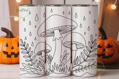 Magical Mushroom Forest 20oz Tumbler Sublimation PixelChick 