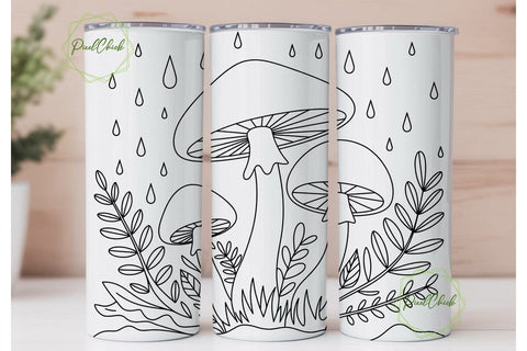 Magical Mushroom Forest 20oz Tumbler Sublimation PixelChick 