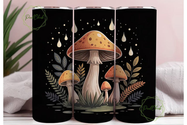 Magical Mushroom Forest 20oz Tumbler Sublimation PixelChick 
