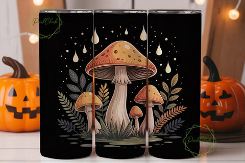 Magical Mushroom Forest 20oz Tumbler Sublimation PixelChick 