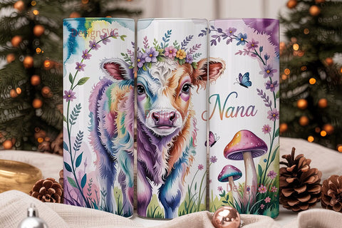 Magical Nana Calf 20oz Tumbler Wrap Sublimation DesignSVG 