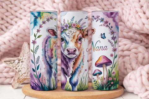 Magical Nana Calf 20oz Tumbler Wrap Sublimation DesignSVG 
