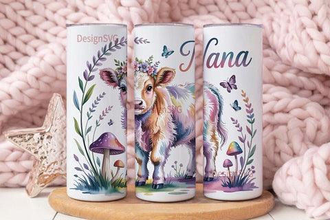 Magical Nana Calf 20oz Tumbler Wrap Sublimation DesignSVG 