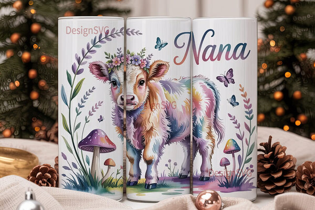Magical Nana Calf 20oz Tumbler Wrap Sublimation DesignSVG 