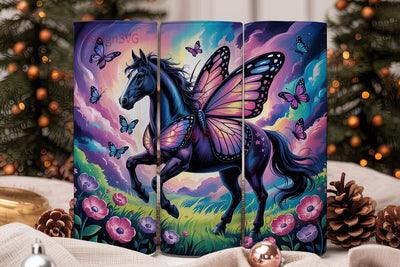 Magical Nebula Horse 20oz Tumbler Wrap Sublimation DesignSVG 