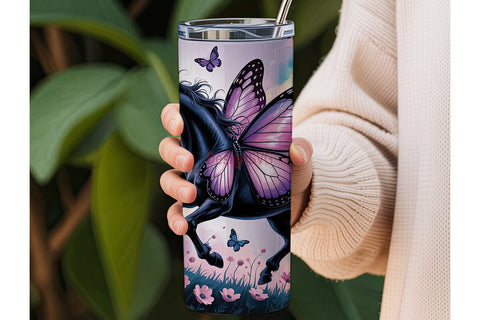 Magical Nebula Horse 20oz Tumbler Wrap Sublimation DesignSVG 