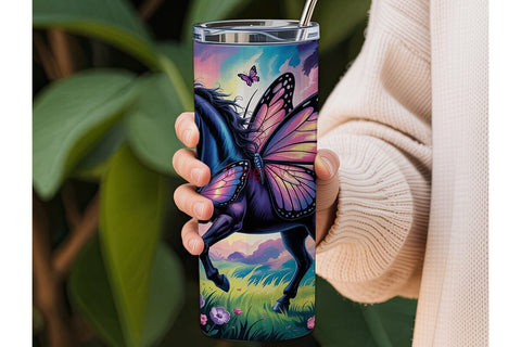 Magical Nebula Horse 20oz Tumbler Wrap Sublimation DesignSVG 