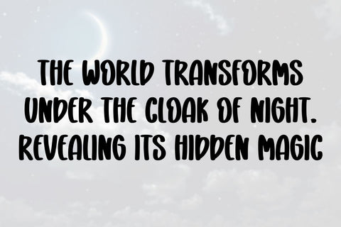 Magical Night Font Masyafi Studio 