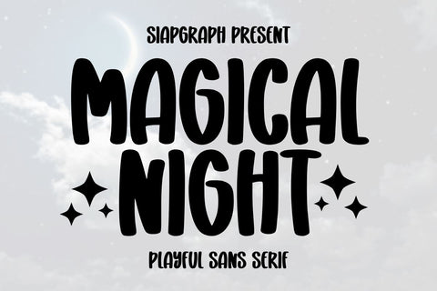 Magical Night Font Masyafi Studio 