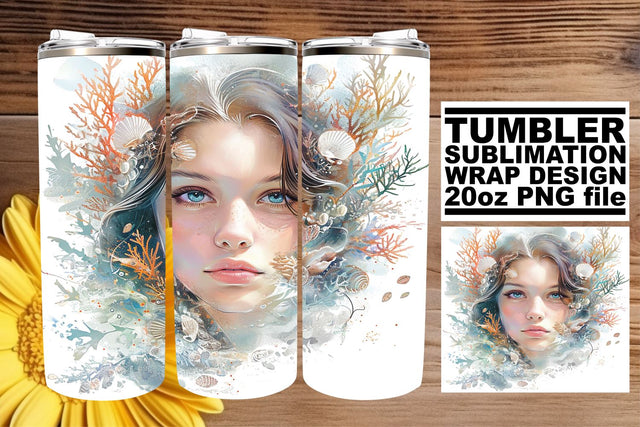 Magical Oceanic Siren Sublimation Graphics Set Sublimation afrosvg 